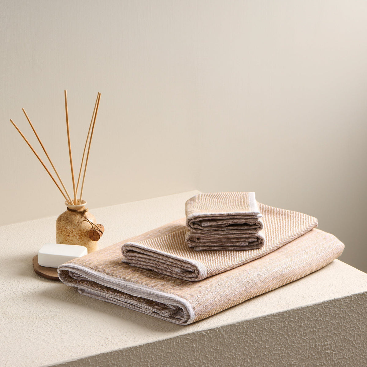 Katoenen bamboe hamam badstof handdoek - Eco-vriendelijk