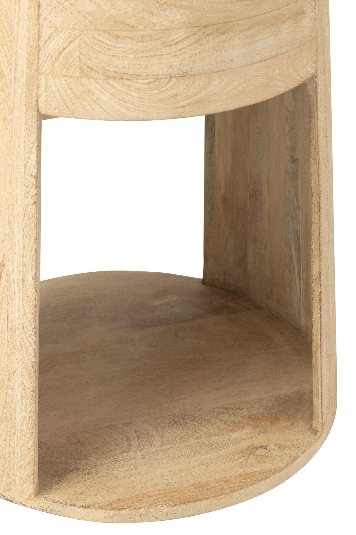 J-Line Bijzettafel Drawn Mango Hout/Mdf Naturel
