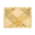 Bedsprei 230x250 cm Groen Beige Polyester