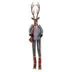 Kerstdecoratie Beeld Hert 19x15x65 cm Bruin Metaal