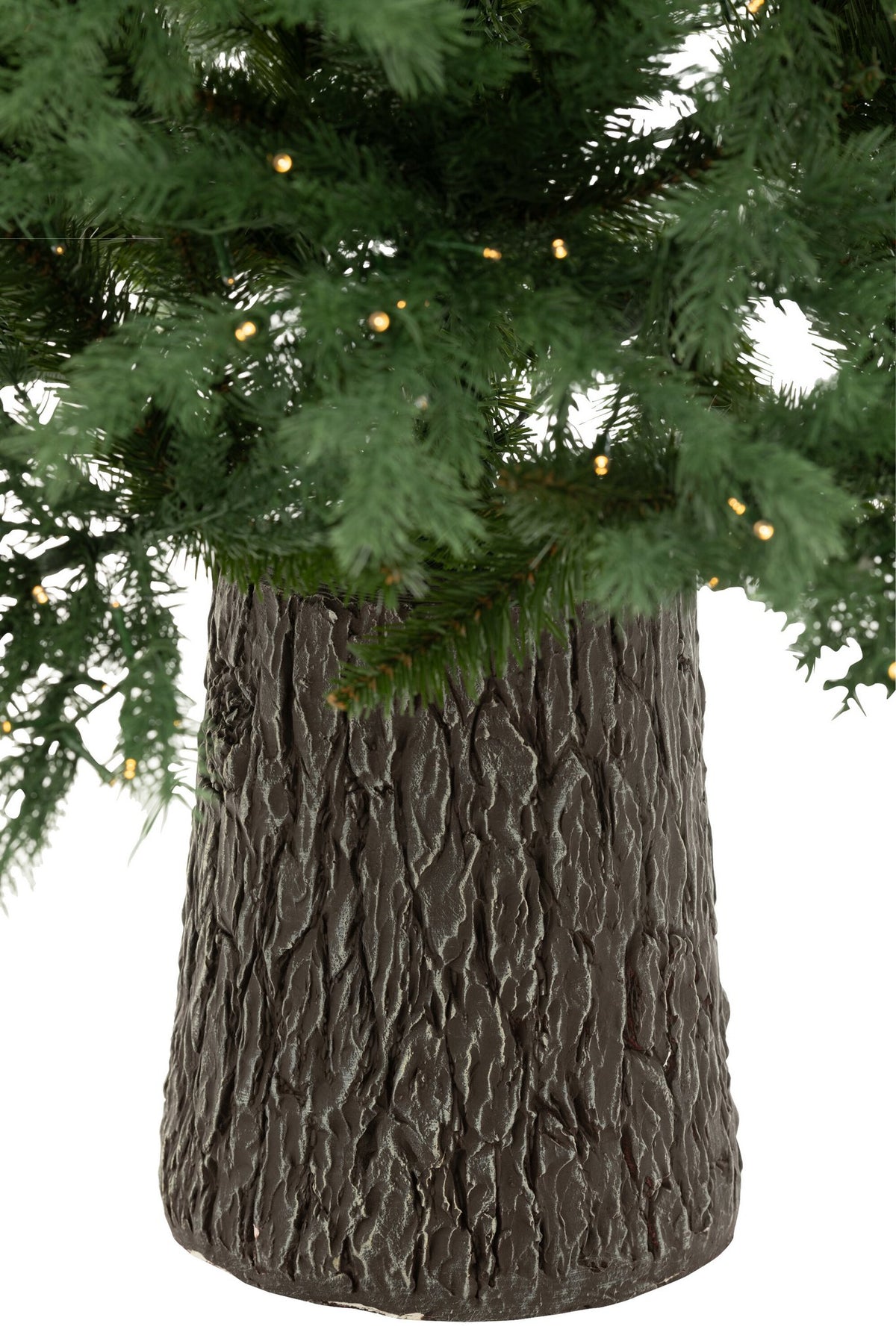 J-Line kerstboom 600 Led Houten Basis - kunststof - groen