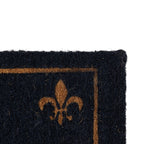Kokosmat handgeweven franse lelie donkerblauw 75cm