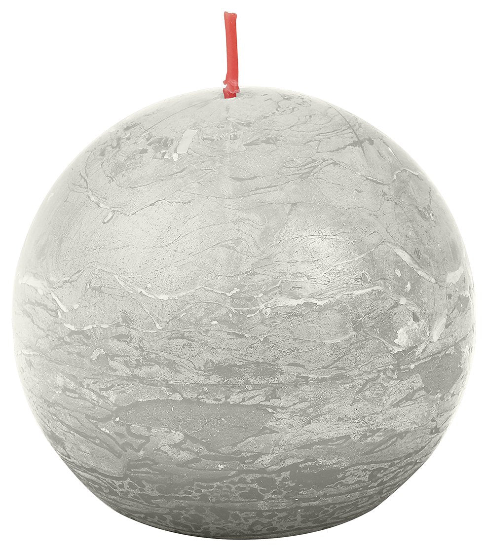 Shine rustiek bolkaars Ø76 Sandy Grey