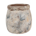 Bloempot Ø 14x14 cm Beige Blauw Terracotta