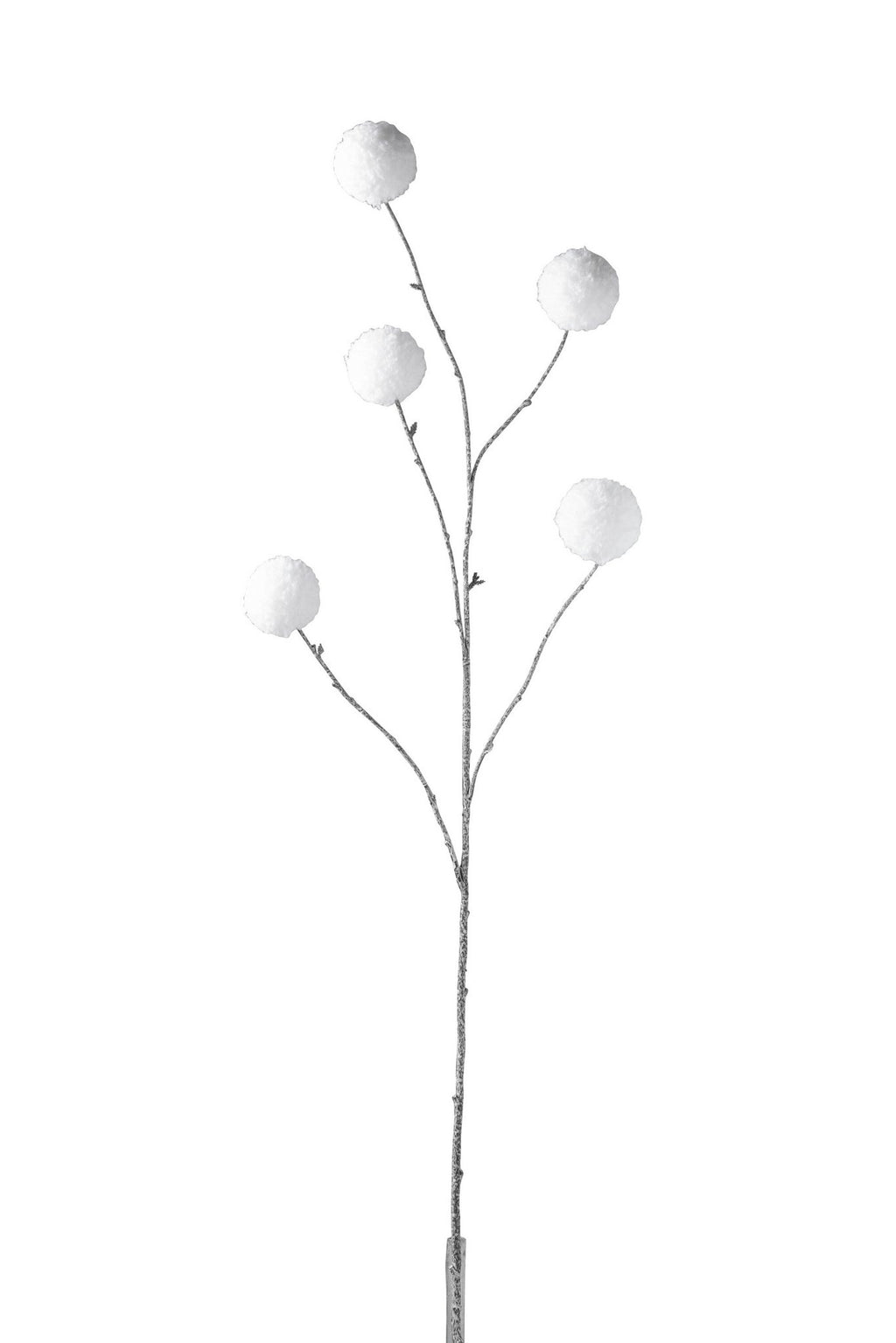 J-Line Tak Pompom Kunststof Wit Large