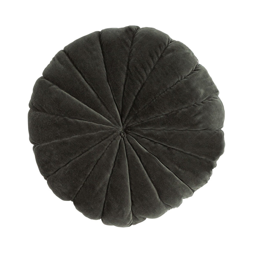 Flower kussen groen dia40x12cm