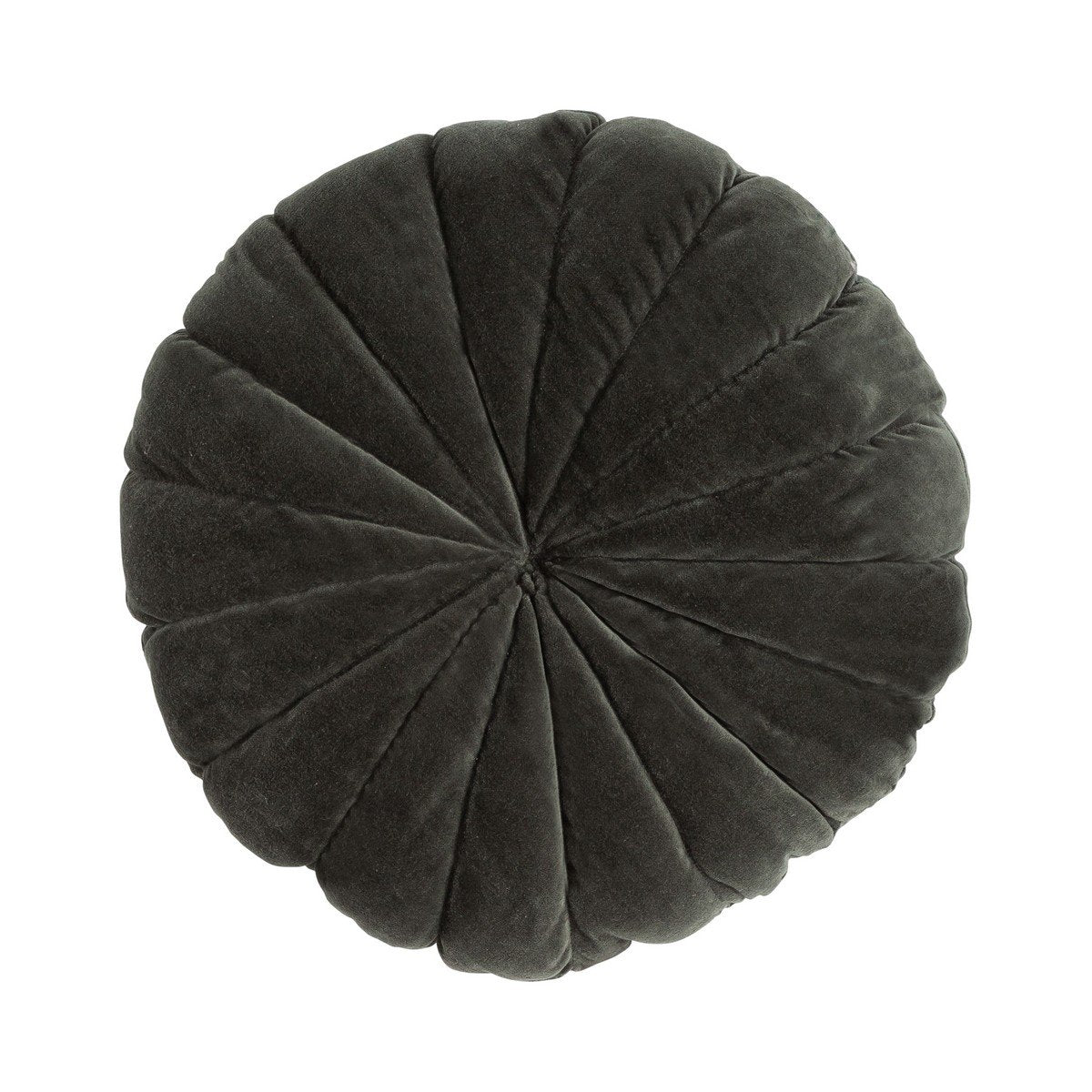 Flower kussen groen dia40x12cm