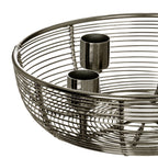 Kandelaar Hagony Zilver 21x6 cm
