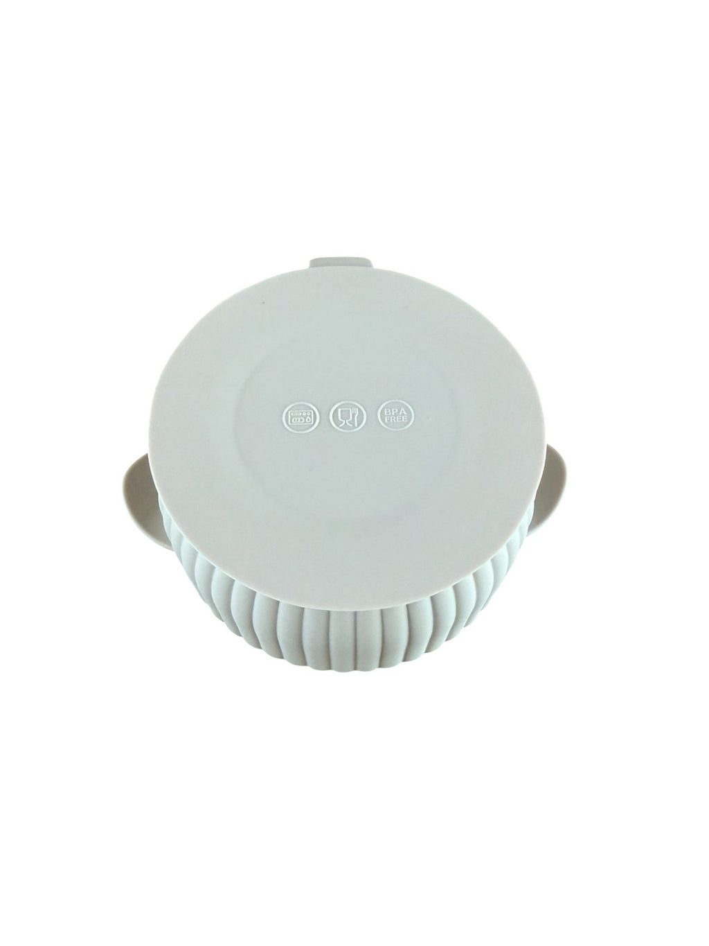 Siliconen schaaltje met RVS inzet – Beige