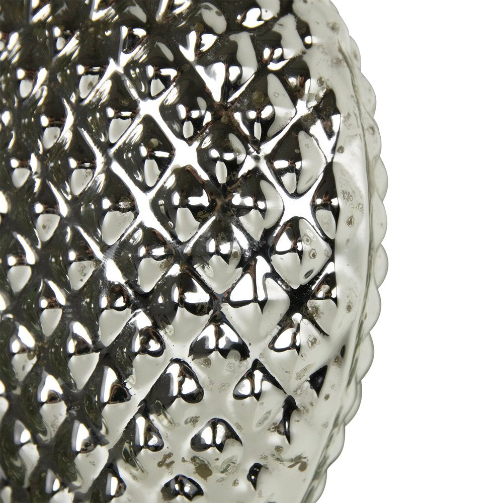 Decoratie hart zilver 17cm
