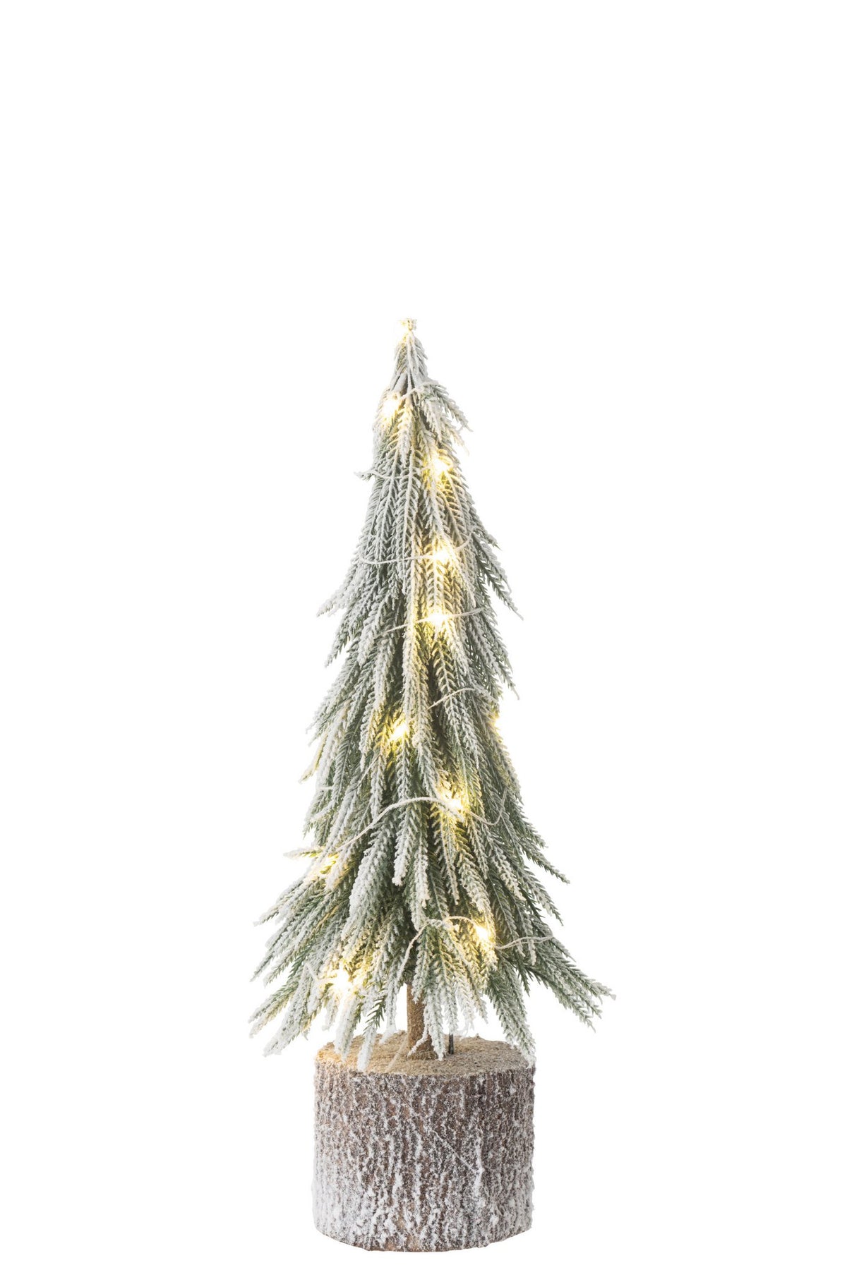 J-Line Kerstboom A+Led Kunststof Sneeuw Groen Medium