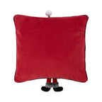 Gnoom kussen met benen rood 40x40cm