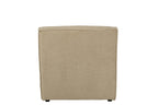 J-Line Sofa Grid Populierenhout/Schuim Donker Beige