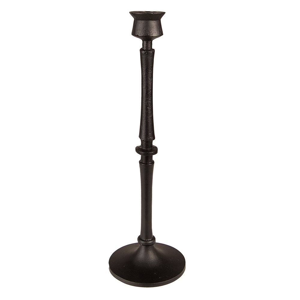 Kandelaar 33 cm Zwart aluminium Kaarsenstandaard