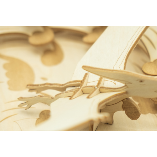 Bouwpakket 3D Theater Pterosaurus- hout