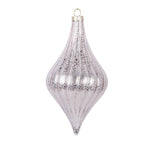 Kerstbal Ø 8x15 cm Roze Glas