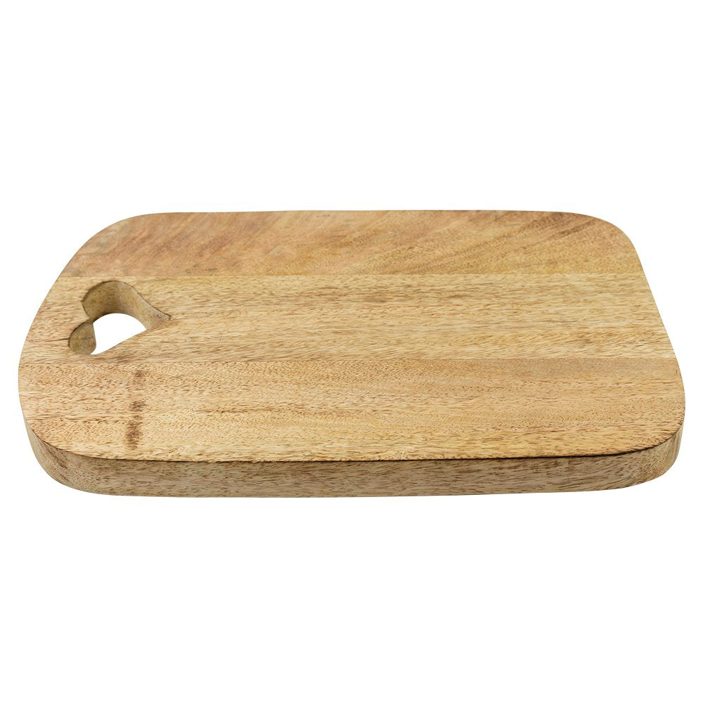 Snijplank hart mango hout 35cm
