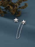 Oorbellen | Mismatch Star Stud Sterling Zilver | Rhodium