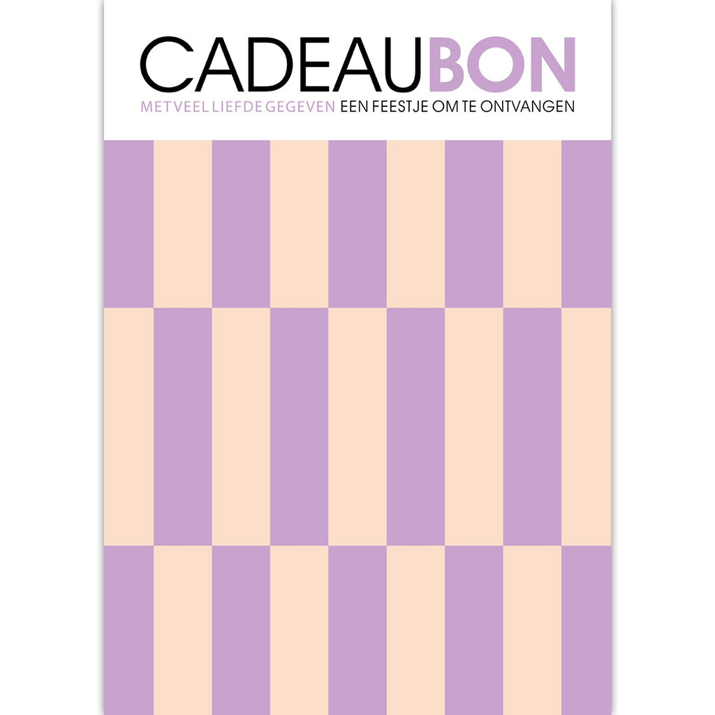 Cadeaubonnen Colorblocking – 25 stuks