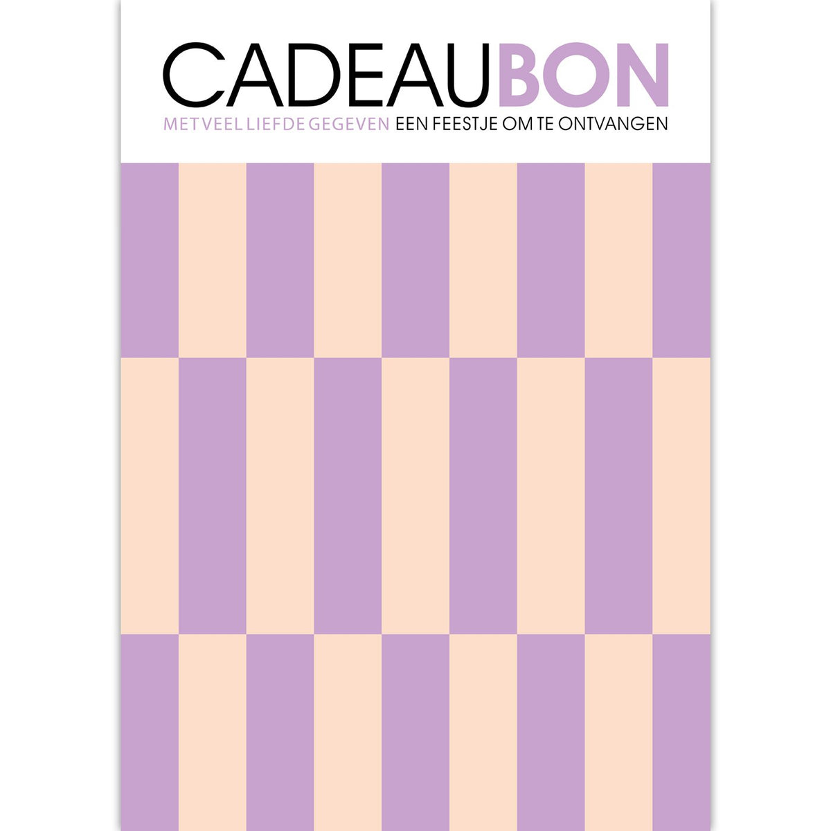 Cadeaubonnen Colorblocking – 25 stuks