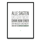 Iedereen zei dat dat niet werkt - poster 5 set
