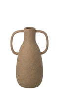 J-Line vaas Jodi - steengoed - taupe - S