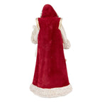 Kerstdecoratie Beeld Kerstman 15x14x29 cm Beige Rood Kunststof