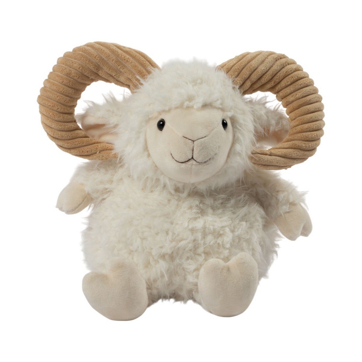 Knuffel Ram gebroken wit 28cm
