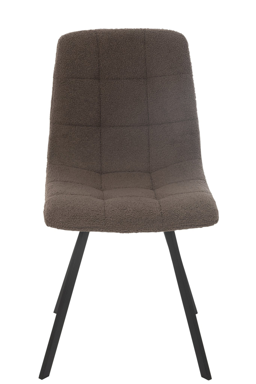 J-Line Eetstoel Clark Metaal/Polyester Bruin