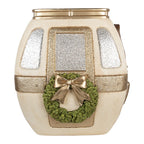 Kerstdecoratie met LED-verlichting 47x48x51 cm Wit Metaal