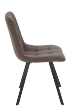 J-Line Eetstoel Clark Metaal/Polyester Bruin