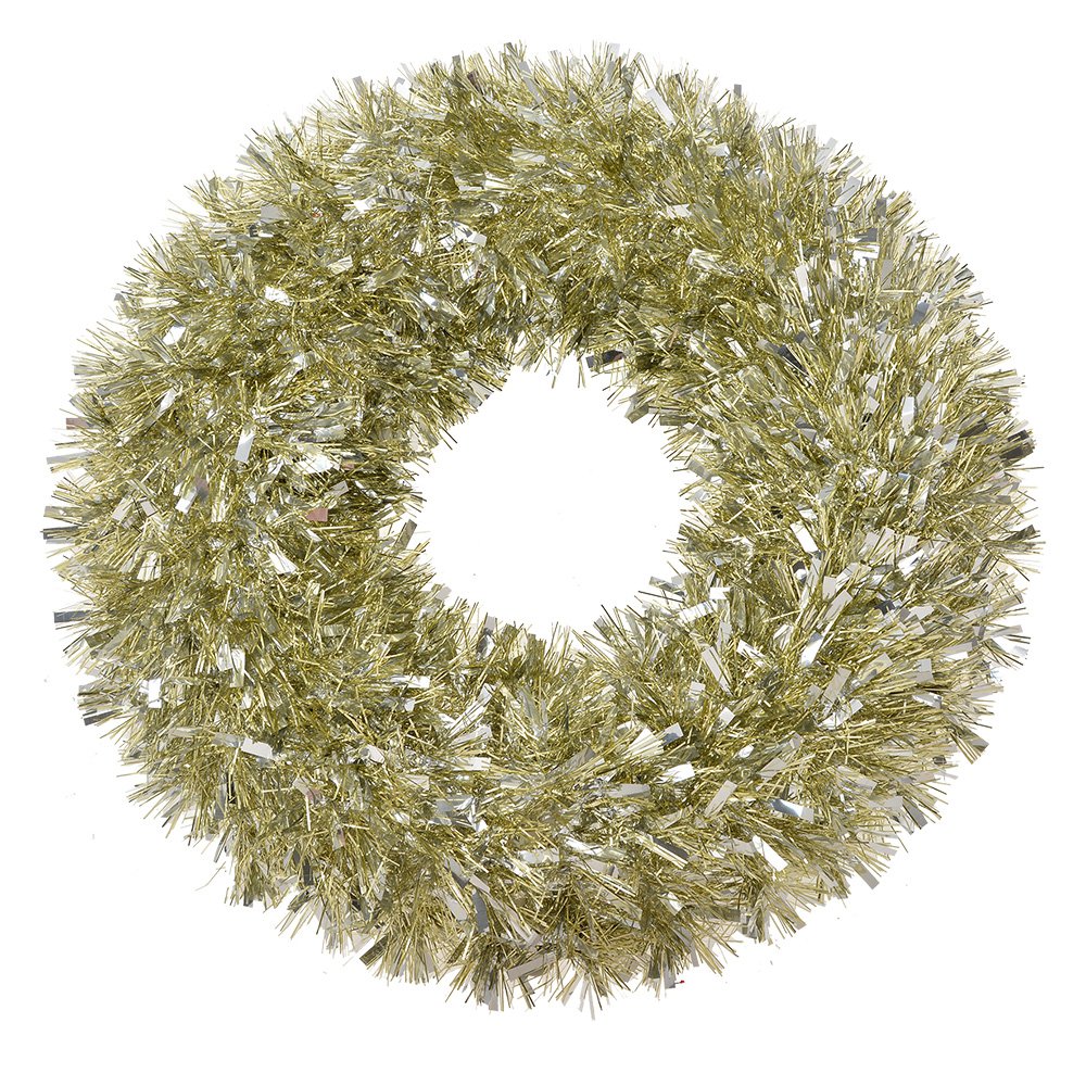 Kerstkrans Ø 45 cm Goudkleurig Kunststof