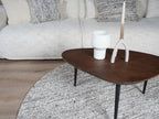 Vloerkleed Mica Naturel/Brown Rond ø160 cm