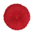 Kanan Velvet kussen rood dia40x10cm