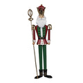Kerstdecoratie Notenkraker 36 cm Groen Rood Metaal
