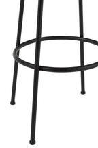J-Line barstoel Neo - staal - naturel/zwart