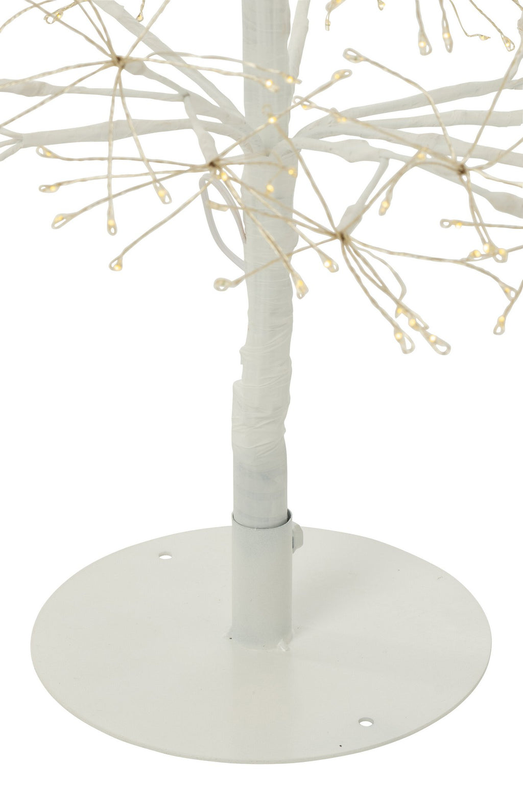 J-Line decoratie Boom - warm witte - ijzer - wit - M - LED