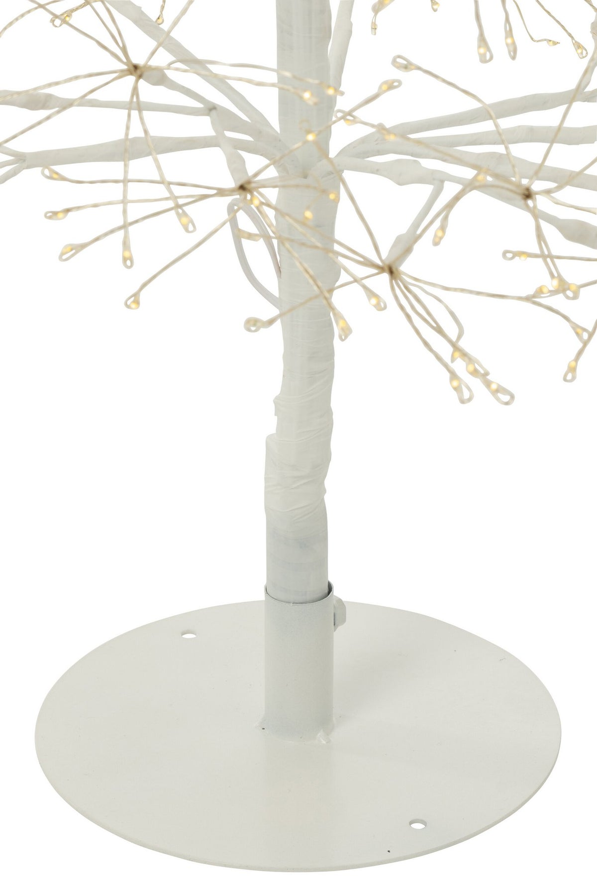J-Line decoratie Boom - warm witte - ijzer - wit - M - LED