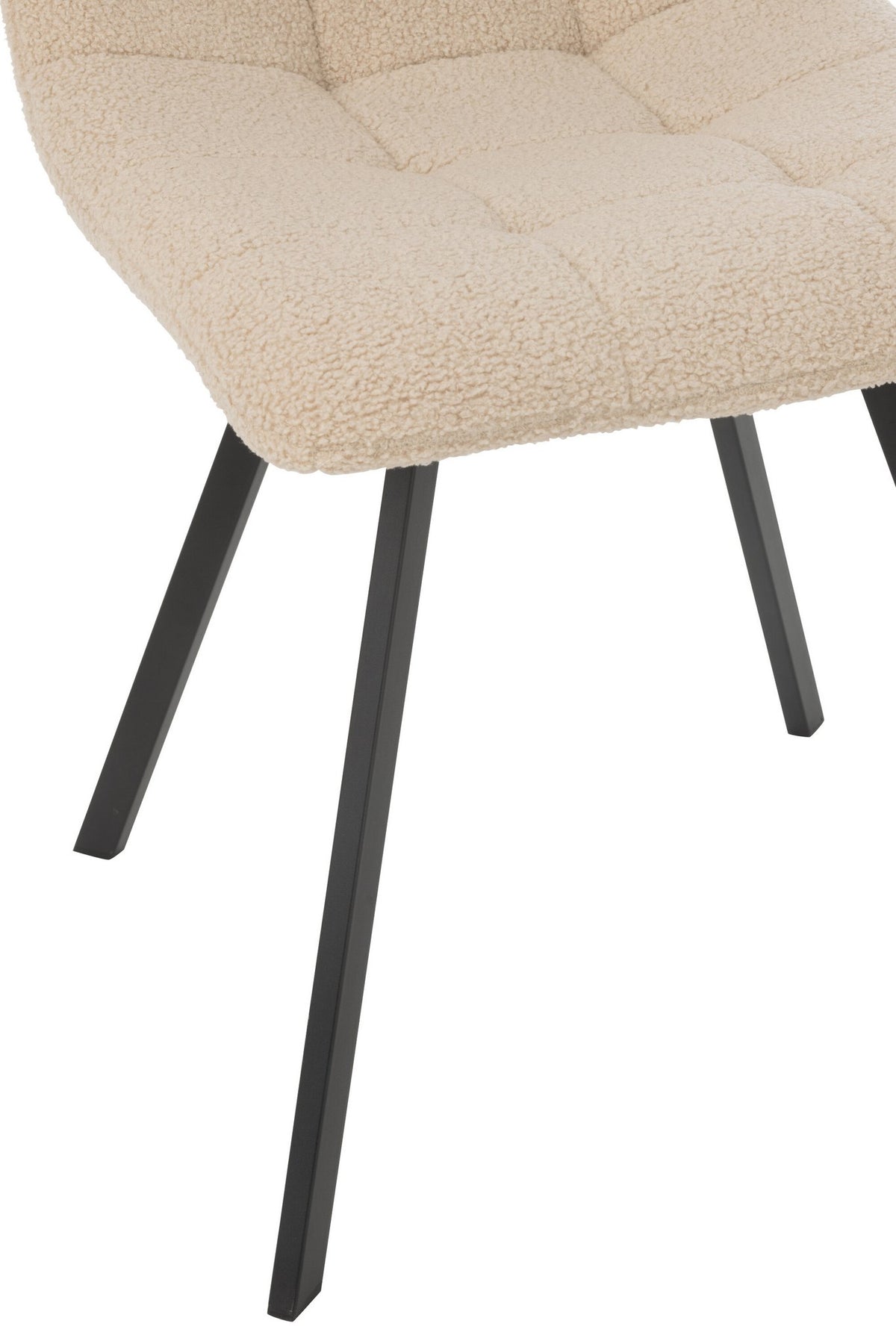 J-Line Eetstoel Clark Metaal/Polyester Wit