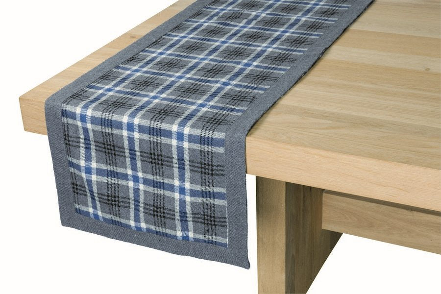 Scotland Tafelloper blauw 42x145cm