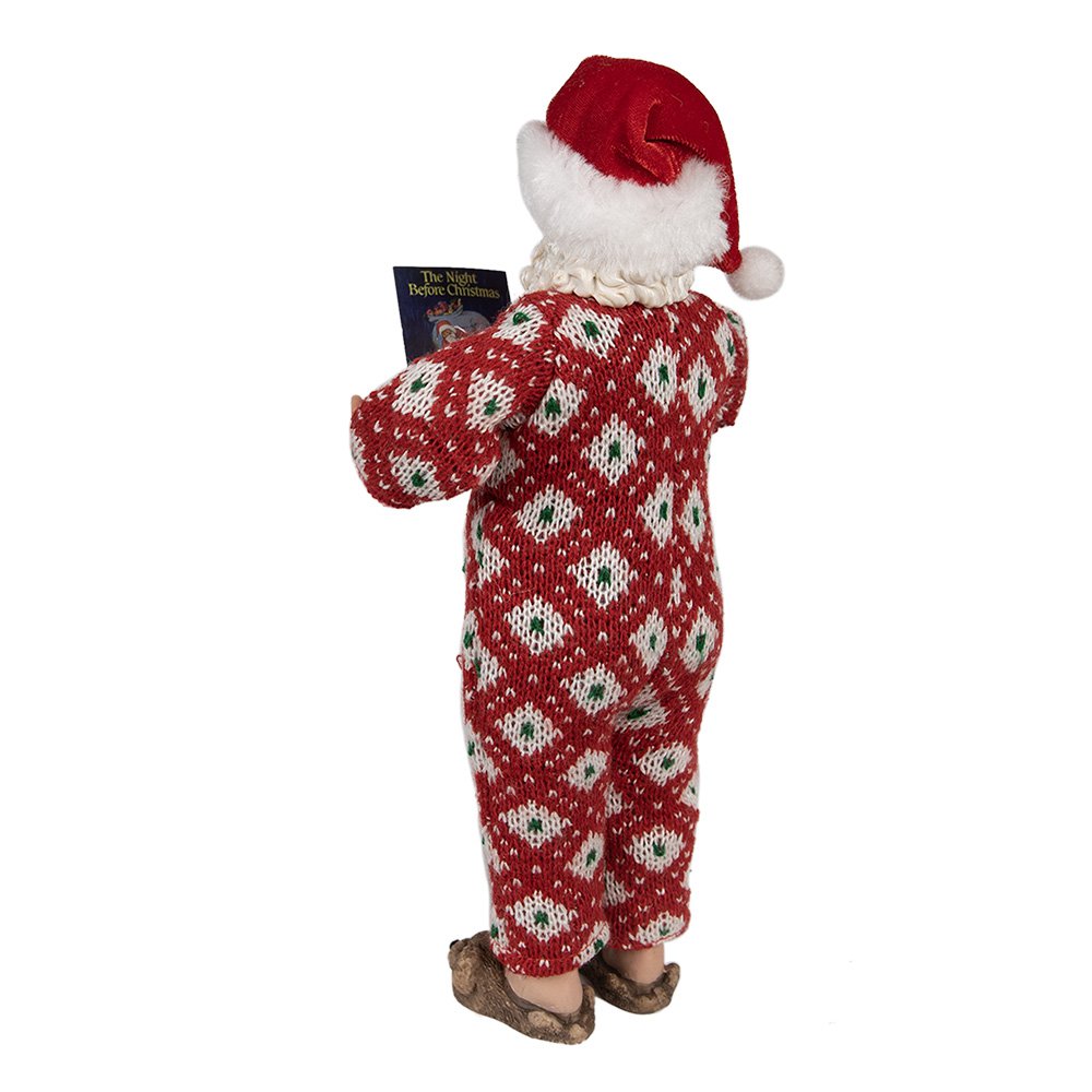 Beeld Kerstman 28 cm Rood Kunststof Beld Kerstmis