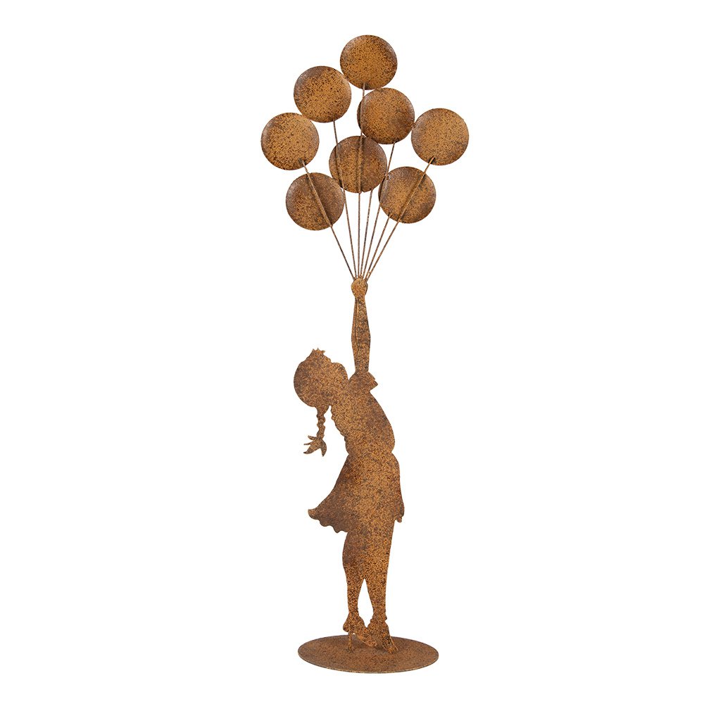Decoratie Beeld Kind 27x12x80 cm Bruin Metaal