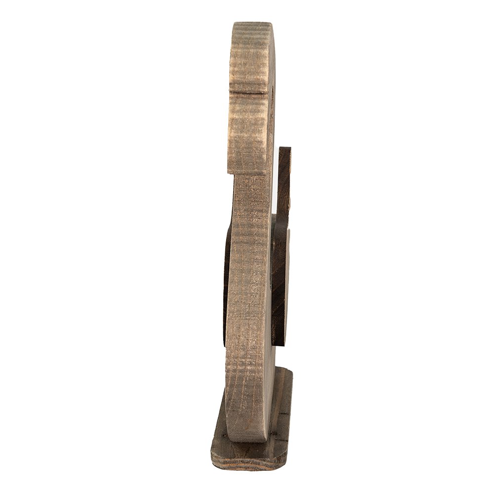 Beeld Zwaan 38x6x43 cm Bruin Hout