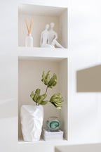 J -Line vaas Mirena - Kalender - Wit - groot - 43 cm hoog
