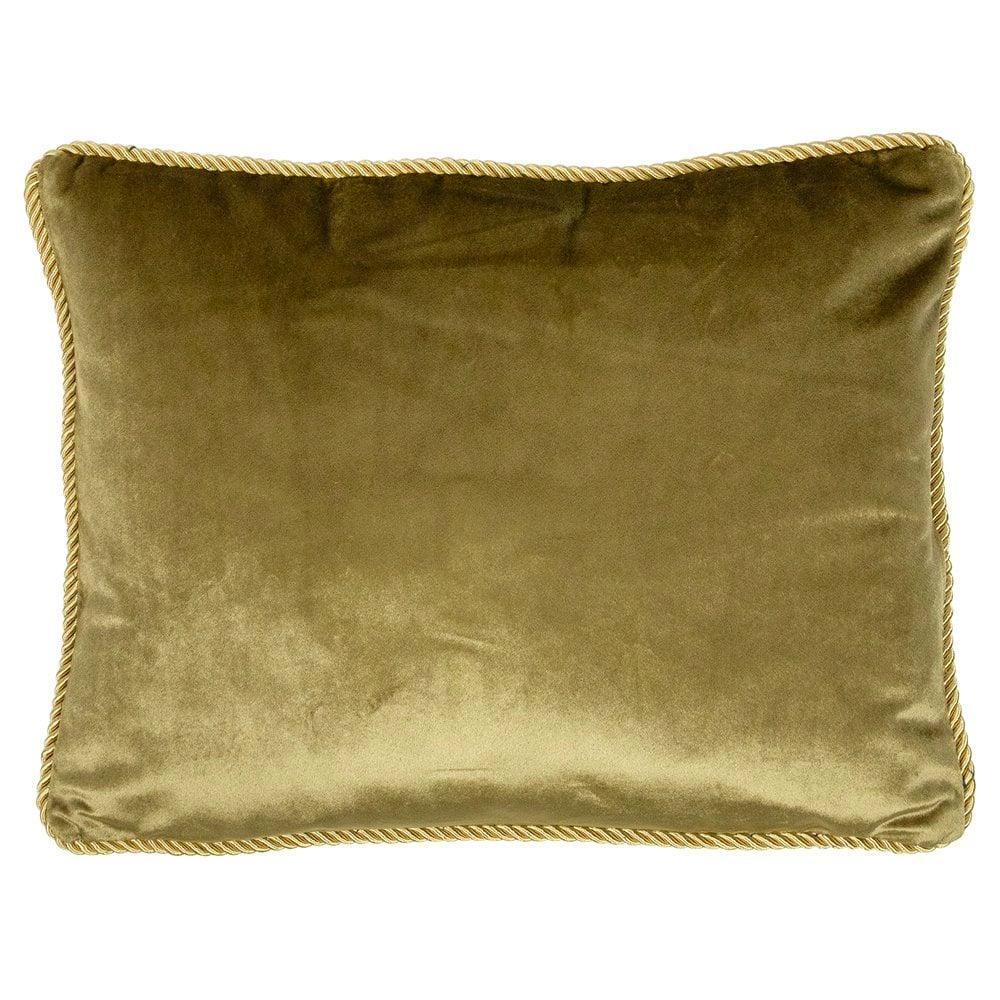 Half kussen fluweel goud 35x45cm