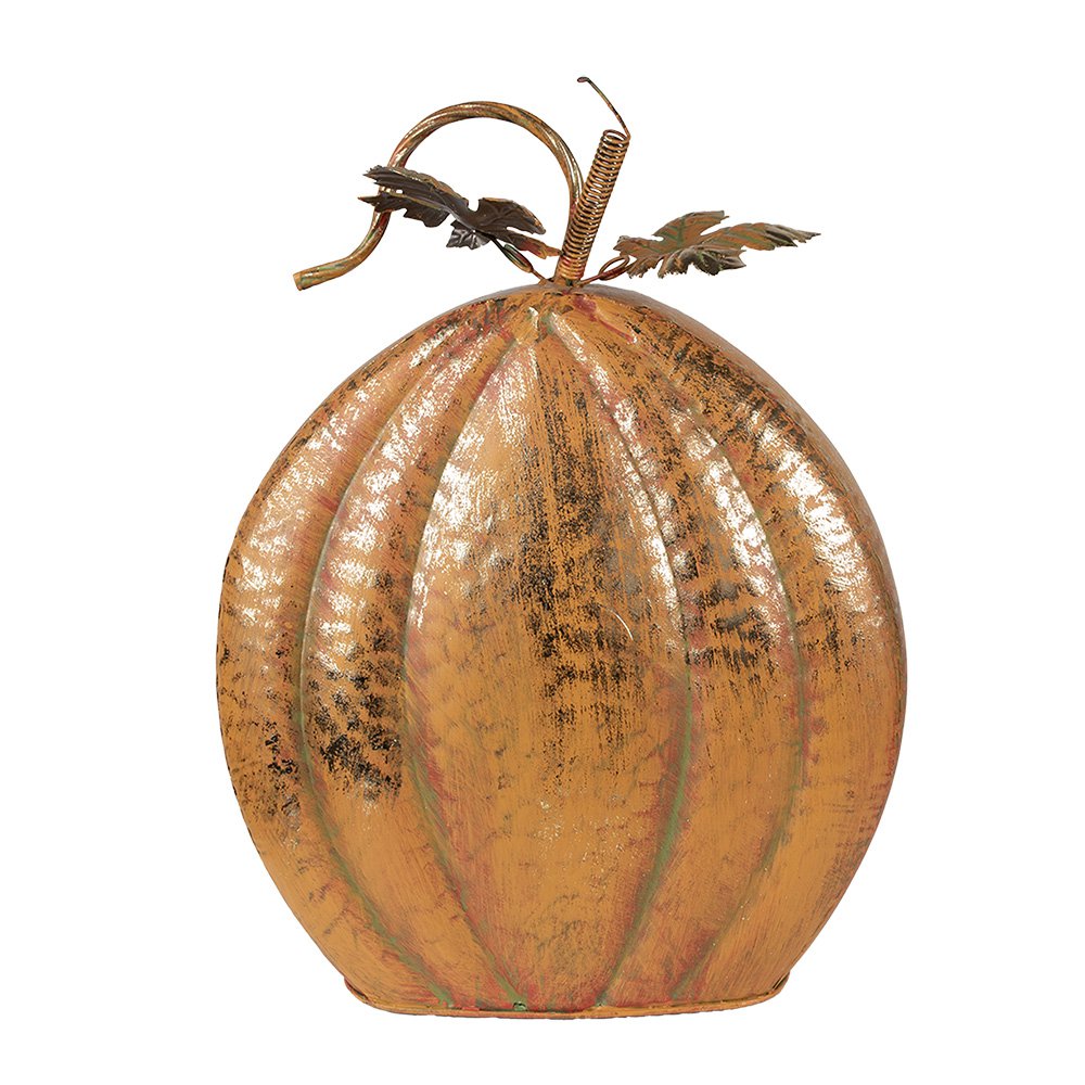Decoratie Pompoen 34x15x42 cm Oranje Metaal