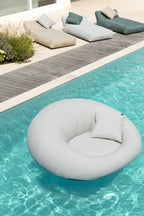 J-Line Matras Donut Polyethyleen Grijs