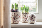 Bloempot Ø 13x11 cm Beige Bruin Keramiek Takken Bloempot Binnen