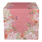 Tafelloper 50x140 cm Roze Katoen Bloemen