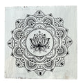 Wanddecoratie Mandala wit